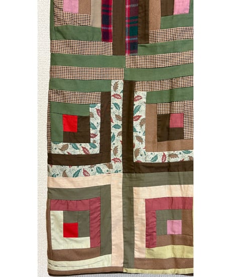 80-90s eddie bauer patchwork skirt