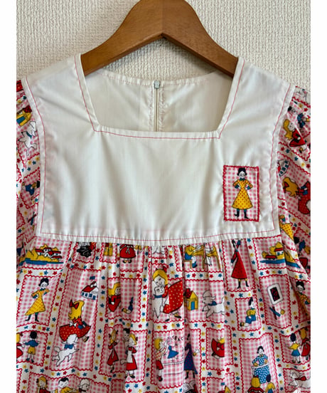 70s puff sleeve smock