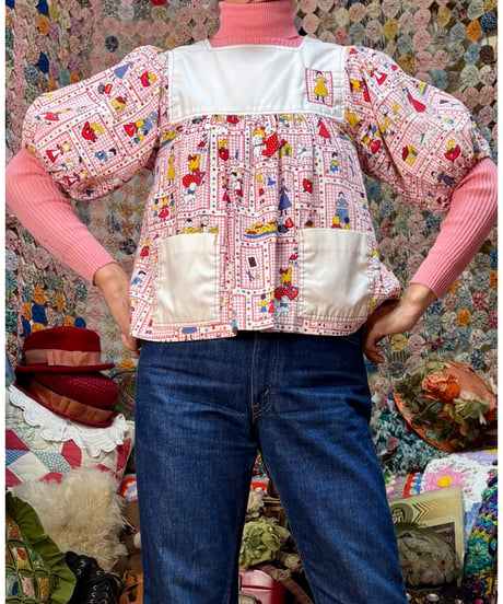 70s puff sleeve smock