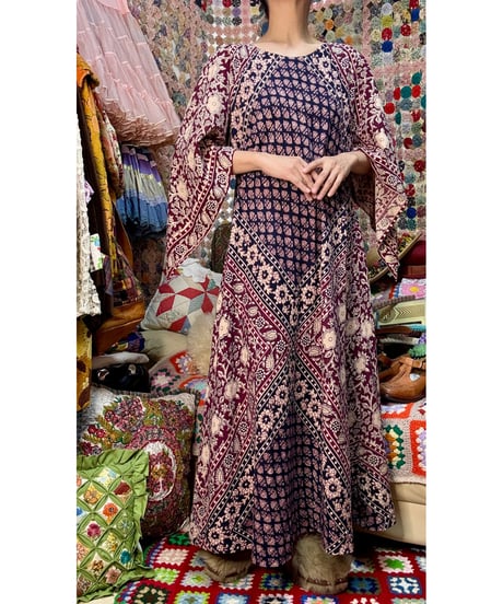 70s pakistan cotton dress