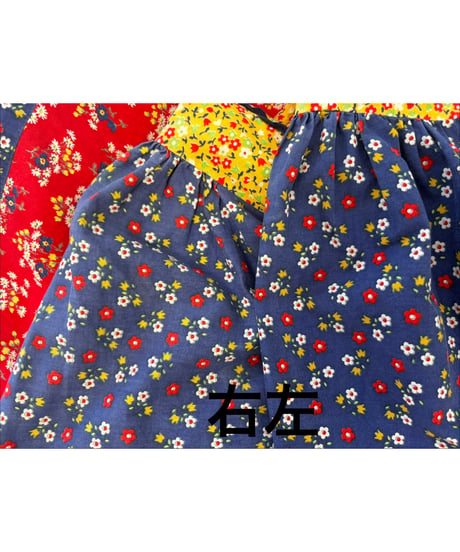 70s young innocent flower cotton dress
