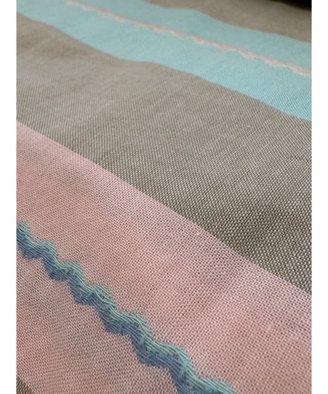 80s pastel stripe Jeanne marc cotton dress