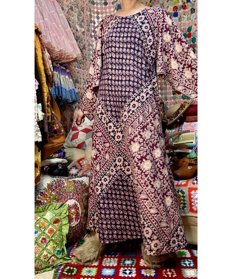 70s pakistan cotton dress