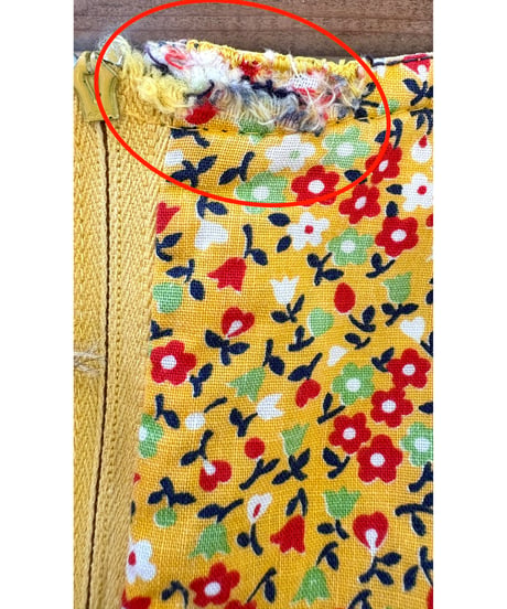 70s young innocent flower cotton dress