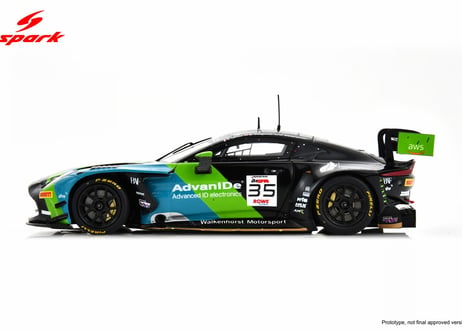 Spark 1/43 (SB858) Aston Martin Vantage AMR GT3 EVO #35 Walkenhorst Motorsport 24H Spa 2025