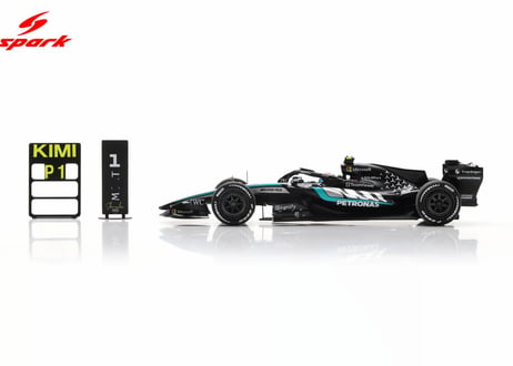 Spark 1/43 (S9381) Mercedes-AMG W17 #12 Winner Chinese GP '26 Kimi Antonelli Big base & pit board