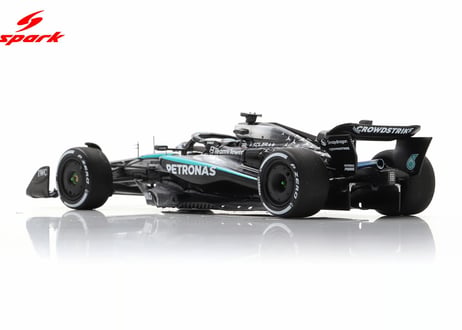 Spark 1/43 (S9670) Mercedes-AMG PETRONAS W16 #63 2nd Las Vegas GP 2025 George Russell 150th GP's