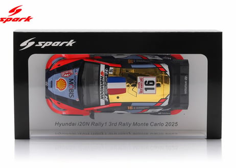 Spark 1/43 (S6907) Hyundai i20N Rally1 #16 3rd Rally Monte Carlo 2025