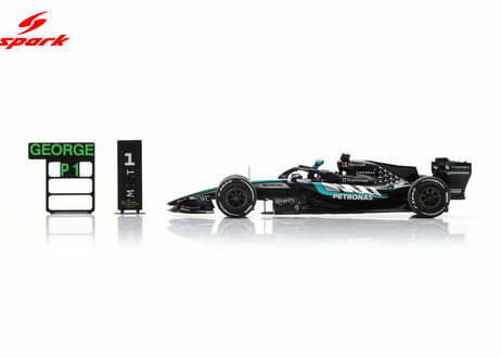 Spark 1/43 (S9380) Mercedes-AMG PETRONAS W17 #63 Winner Australia GP '26 G.Russell With pit board