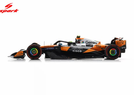 Spark 1/43 (S9665) McLaren MCL39 #4 McLaren Formula 1 Team 2nd US GP 2025 Lando Norris