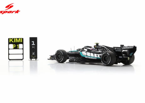 Spark 1/43 (S9381) Mercedes-AMG W17 #12 Winner Chinese GP '26 Kimi Antonelli Big base & pit board