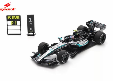 Spark 1/43 (S9381) Mercedes-AMG W17 #12 Winner Chinese GP '26 Kimi Antonelli Big base & pit board