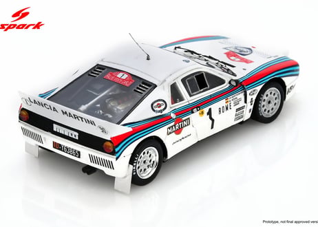 Spark 1/43 (S9108) Lancia 037 Rally #1 Winner Monte Carlo Rally 1983