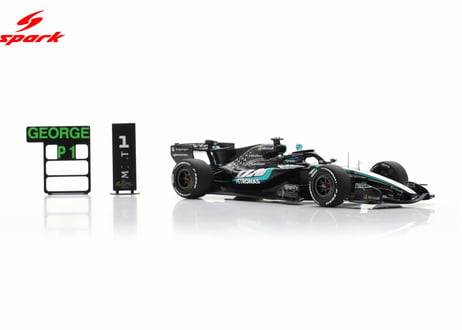 Spark 1/43 (S9380) Mercedes-AMG PETRONAS W17 #63 Winner Australia GP '26 G.Russell With pit board
