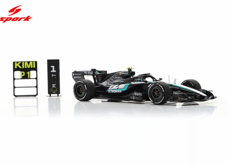 Spark 1/43 (S9381) Mercedes-AMG W17 #12 Winner Chinese GP '26 Kimi Antonelli Big base & pit board