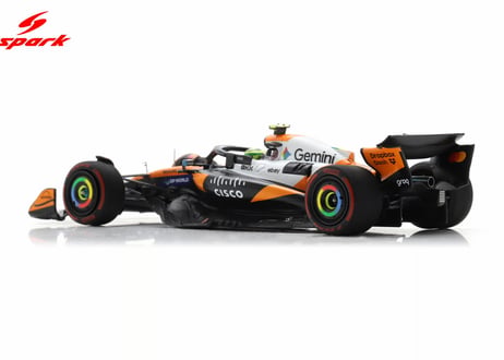 Spark 1/43 (S9665) McLaren MCL39 #4 McLaren Formula 1 Team 2nd US GP 2025 Lando Norris