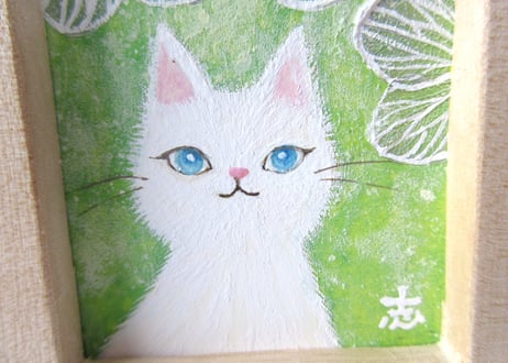 AtelierHASU　小さな絵＊ねこ８