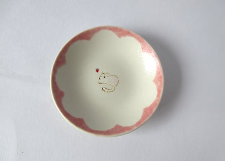 みなかわねこ　ほっこりねこの豆皿