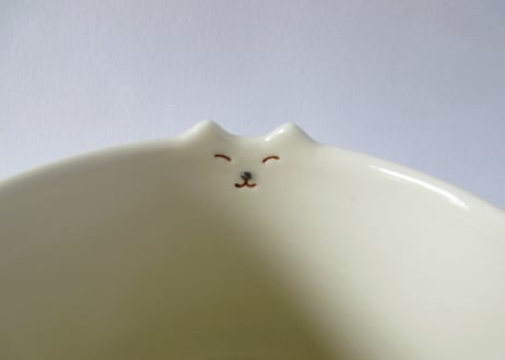 Ki:Ki工房 山下宏樹　半磁器ネコのマグカップ