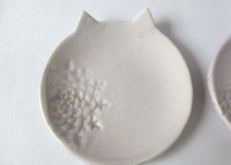 みなかわねこ　ねこの皿　うすいパープルA・B