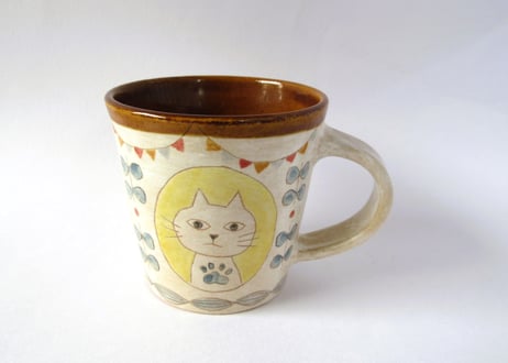 Ki:Ki工房 山下マキコ　ねこのマグカップ①