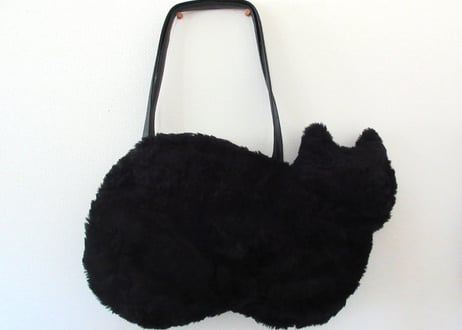 ＊新作＊黒猫ファーのショルダーバッグ
