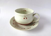 巌陶房 小さなさくらんぼ柄 コーヒーカップC