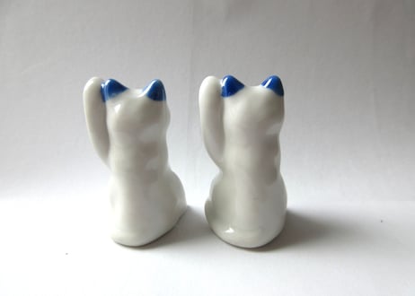 九谷焼 東早苗 ちいさな招き猫＊宝船