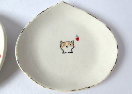 みなかわねこ　ねこの豆皿 DE
