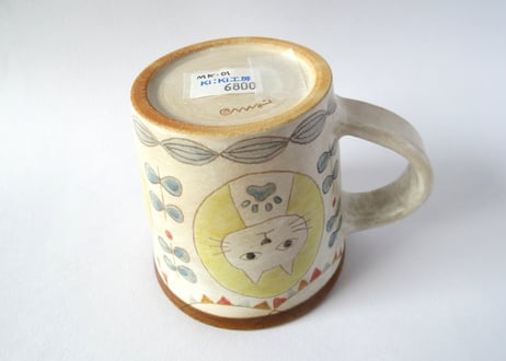 Ki:Ki工房 山下マキコ　ねこのマグカップ①