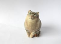 イキモノ雑貨 豆福堂 猫の置物９ グレートラ猫
