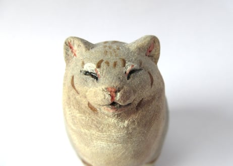 イキモノ雑貨 豆福堂 猫の置物１０ グレートラ猫