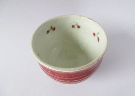 巌陶房 さくらんぼの高台湯呑C