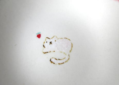 みなかわねこ　ほっこりねこの豆皿