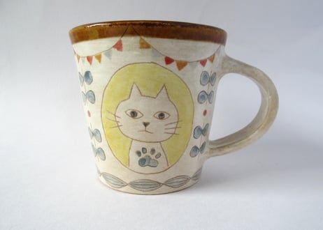Ki:Ki工房 山下マキコ　ねこのマグカップ①