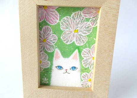 AtelierHASU　小さな絵＊ねこ2