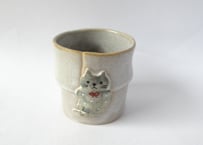 近藤佳寿子 巻きカップ＊グレードットねこ