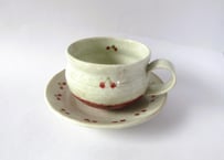 巌陶房 小さなさくらんぼ柄 コーヒーカップA