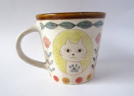 Ki:Ki工房 山下マキコ　ねこのマグカップ③