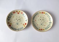 Ki:Ki工房 山下マキコ　ねこの小皿①②