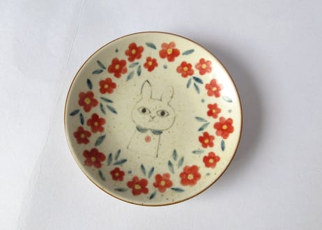 Ki:Ki工房 山下マキコ　うさぎの小皿