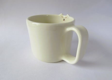 Ki:Ki工房 山下宏樹　半磁器ネコのマグカップ