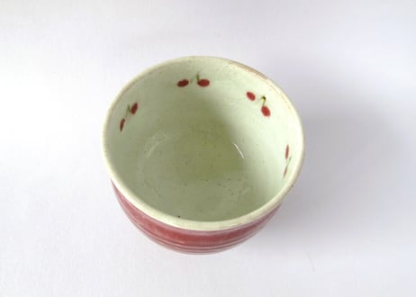 巌陶房 さくらんぼの高台湯呑A