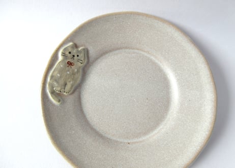 近藤佳寿子 ねこの丸皿