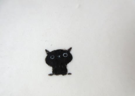 みなかわねこ　ねこの丸絵皿A