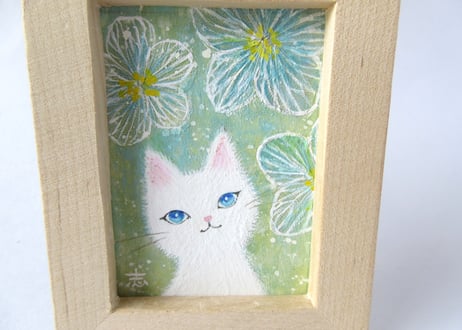 AtelierHASU　小さな絵＊ねこ６