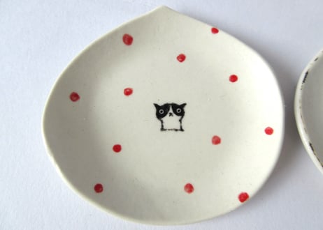 みなかわねこ　ねこの豆皿 DE