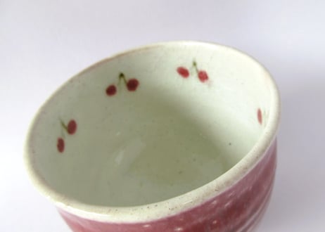 巌陶房 さくらんぼの高台湯呑A