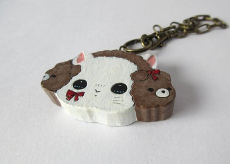 chaconoa チャーム もふもふくまちゃんねこ②