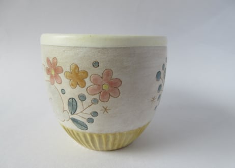 Ki:Ki工房 山下マキコ　花うさぎのマグカップ②